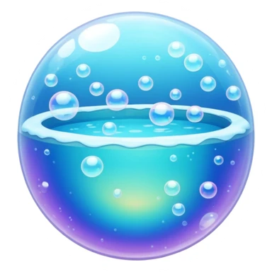 Bubble pool sticker