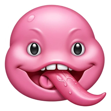 tongue emoji dripping wet creative sticker