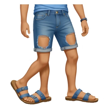 Man crumps feet sticker