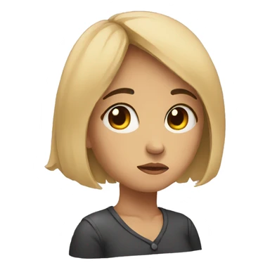 grieving young woman sad sticker