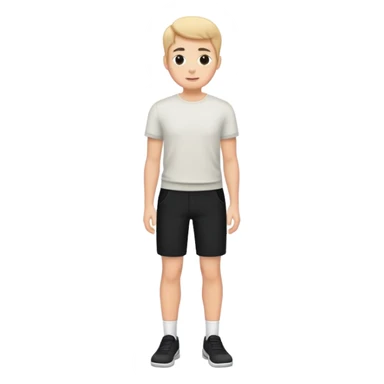 person wearing short black pants sticker