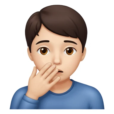 person cupping hand to mouth whispering sticker