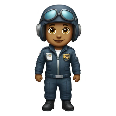 pilot baby, full body sticker