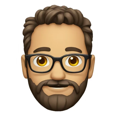 Barba con lentes sticker