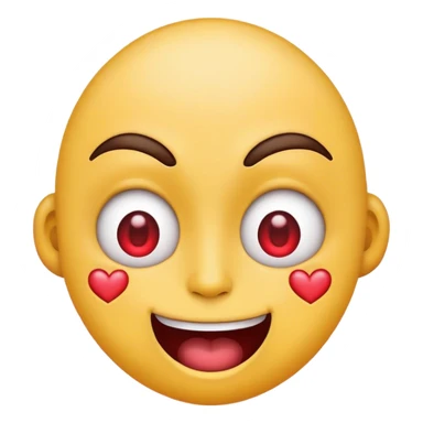 mad emoji with heart eyes sticker