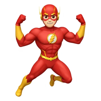 Flash man emoji sticker