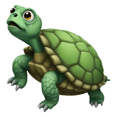 Grotesque turtle sticker