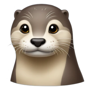 Loutre mignone sticker