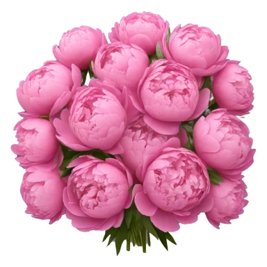 Huge bouquet of peonies  sticker