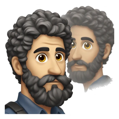 Federico Vigevani de arce con barba sticker