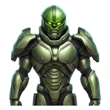 Martian military Overlord full body sticker