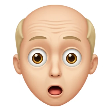 astonished man sticker