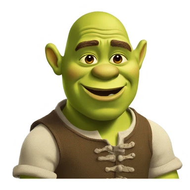 Shrek blowing a kiss sticker