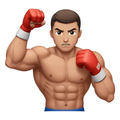 Man punching sticker