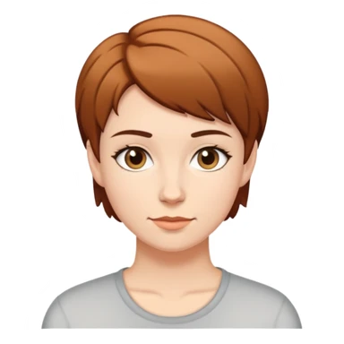 Short brown hair white lesbian  sticker