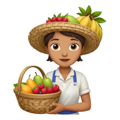fruit cart vendor sticker