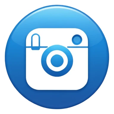 Instagram verified account badge, also known as the blue tick. sticker