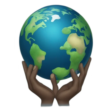 atlas supporting planet Earth sticker