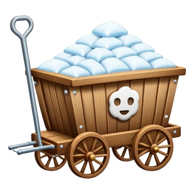 train cart carrying sugar sticker