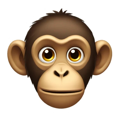 Confused monkey sticker