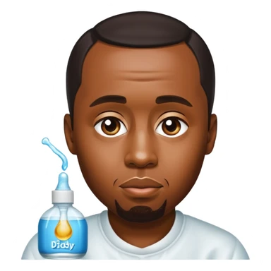 P diddy with baby oil sticker