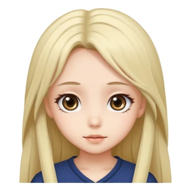 Anime girl cute sticker