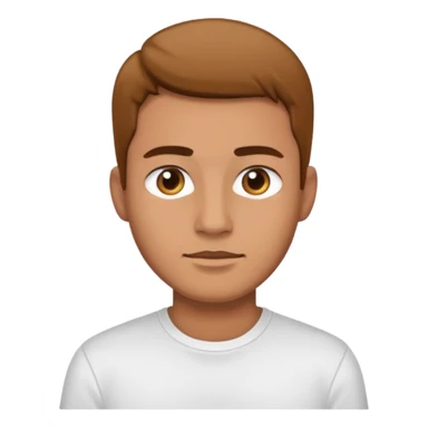 male in plain shirt sticker