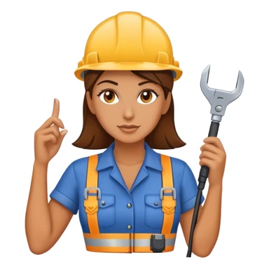 Women electrician  sticker