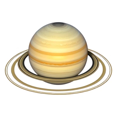 3d style saturn sticker