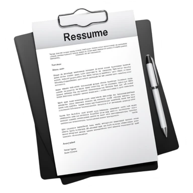 resume letter sticker