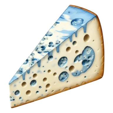 a wedge of blue cheese sticker