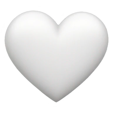 White heart sticker