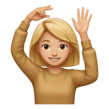 Girl dabing sticker