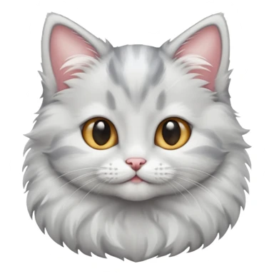 gray and white kitten sticker