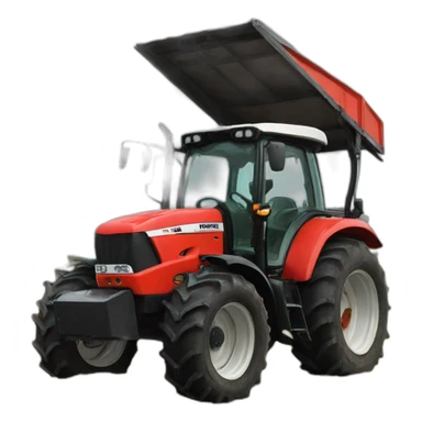 Massey ferguson avec benne sticker