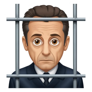 nicolas sarokzy derrière les barreaux sticker