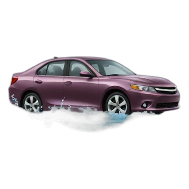 Car in water sticker