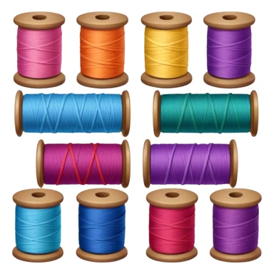 spools of thread sticker