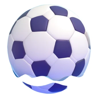 soccer ball floating in the sea sticker