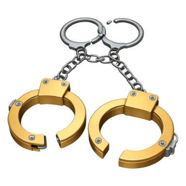 cracking handcuffs with beautiful effects sticker