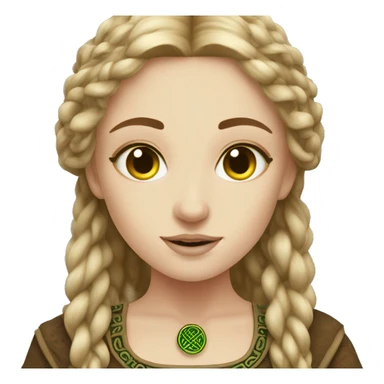 Detailed Maiden Celtic  sticker