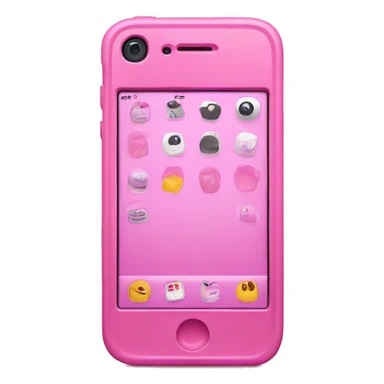 Pink iPhone  sticker