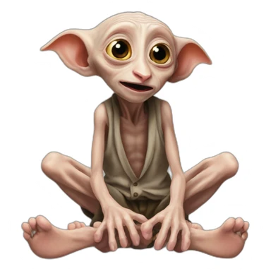 dobby licking feet sticker
