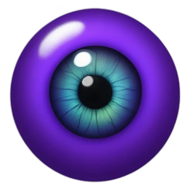 majestic godly violet iris eyeball serious intense symmetrical knowledgable sticker