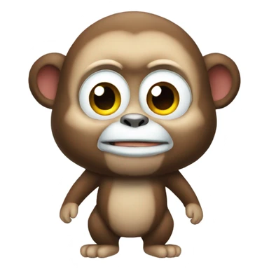 Frozen fat monkey sticker