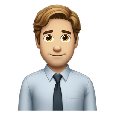 jim halpert from the office sticker