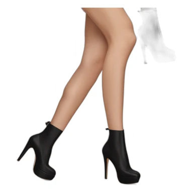 VALENTINO Tan-go PLATFORM PUMP black sticker