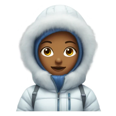 Girl in snow suits  sticker