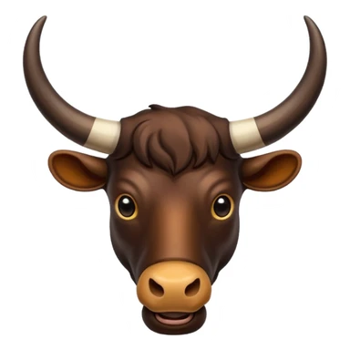 Buffalo horns. No face. sticker