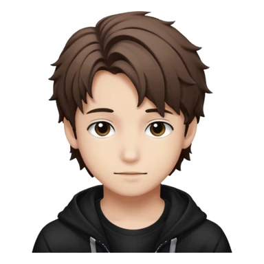 felix of stray kids brunnete sticker